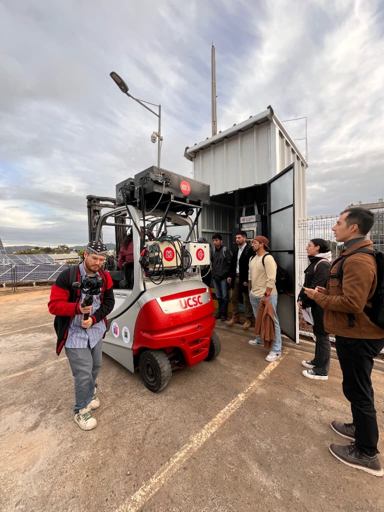 Technischer Besuch der Grünwasserstoff-Pilotanlage, UCSC, Concepción